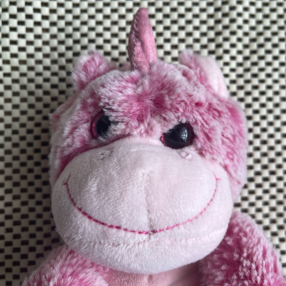 Kellytoy Unicorn Pink Sugar Loaf Corduroy 8” Stuffed Animal Lovey Plush - Picture 10 of 12
